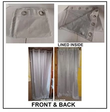 WINDOW Drapery 1 PANEL Gray Curtain 50.5" W X 84" Long 1 pc w/ 8 Grommets, lined