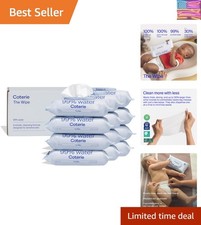Baby Wipes for Sensitive Skin, Plant-Based and Plastic-Free Fibers, 99 Water...