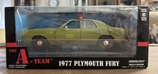 GreenLight Hollywood The A-Team 1977 Plymouth Fury U.S. Army Sedan 1:24 Diecast