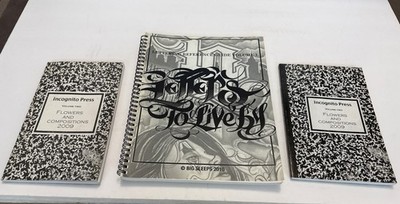 LETTERS TO LIVE BY VOLUME #1 Design Tattoo Flash Book by Big Sleeps Plus 2 More