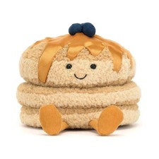 Jellycat Amuseables Pancakes Breakfast Bliss Plush Doll Gift New Tag Dust Bag