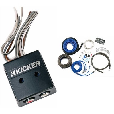 Kicker 46KISLOC K-Series Interconnect, Speaker To Rca W/ Line-Out Converter &...