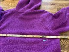 Nike Jacket Women M Purple Fleece Therma Fit Pullover Hooded Pockets Logo