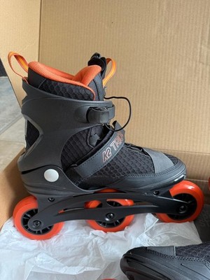 K2 Trio LT 100 Black Orange Mens Urban Inline Skates