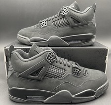 Size 12 - 2025 Nike Air Jordan 4 Retro Black Cat Ds FV5029-010 Og All