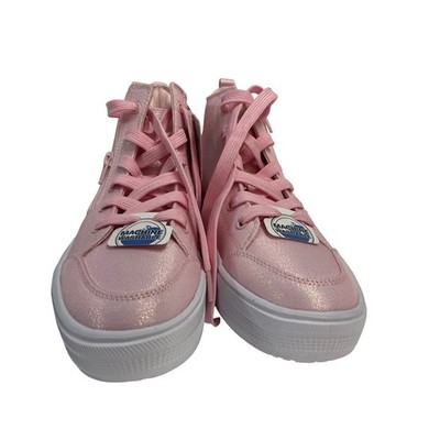 Skechers Girls Pink Shimmer High Top Platform Sneakers 310253L LTPK Size 4 NEW