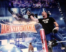 Stone Cold Steve Austin Signed 16x20 Photo BAS COA WWE Legend Picture Auto'd G