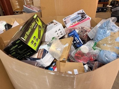 Bulk Mystery Box   Mixed New Merchandise Reseller Deal Medium box
