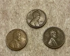 1942 P D S LINCOLN WHEAT CENT SET OF 3 COINS LOT #5  FREE SHIPPING