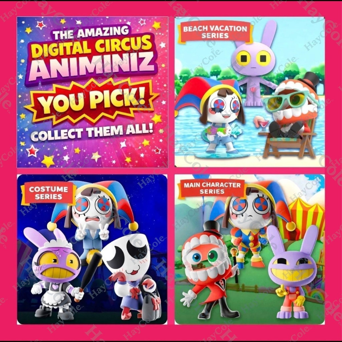 The Amazing Digital Circus Animiniz YOU PICK Figure Main Character