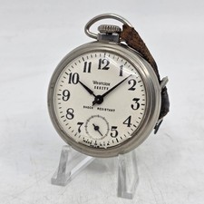 Vintage Westclox Scotty Manual Wind Pocket Watch - Running
