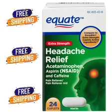 Equate Extra Strength Headache Relief Caplets, 24 Count