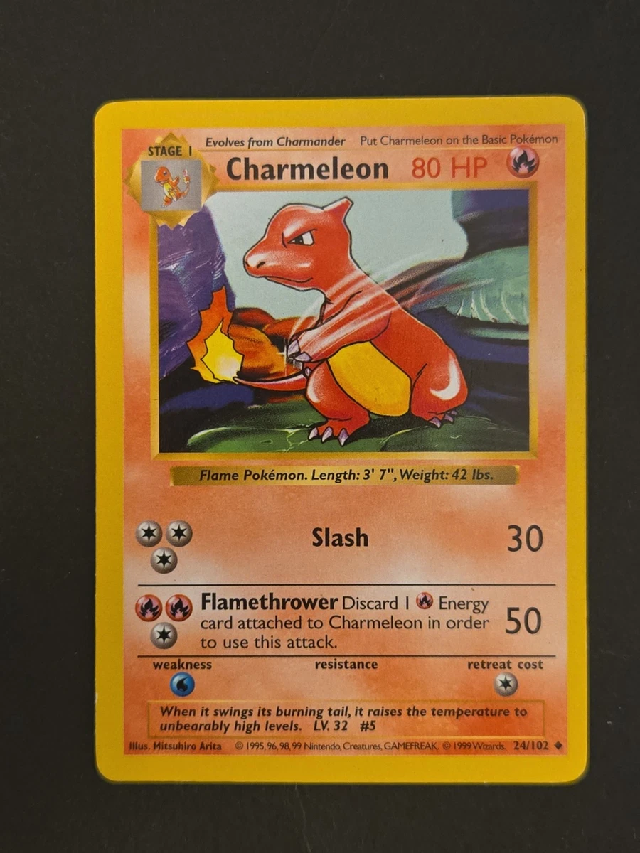 Charmeleon Pokémon TCG Shadowless Individual Collectible Card Game