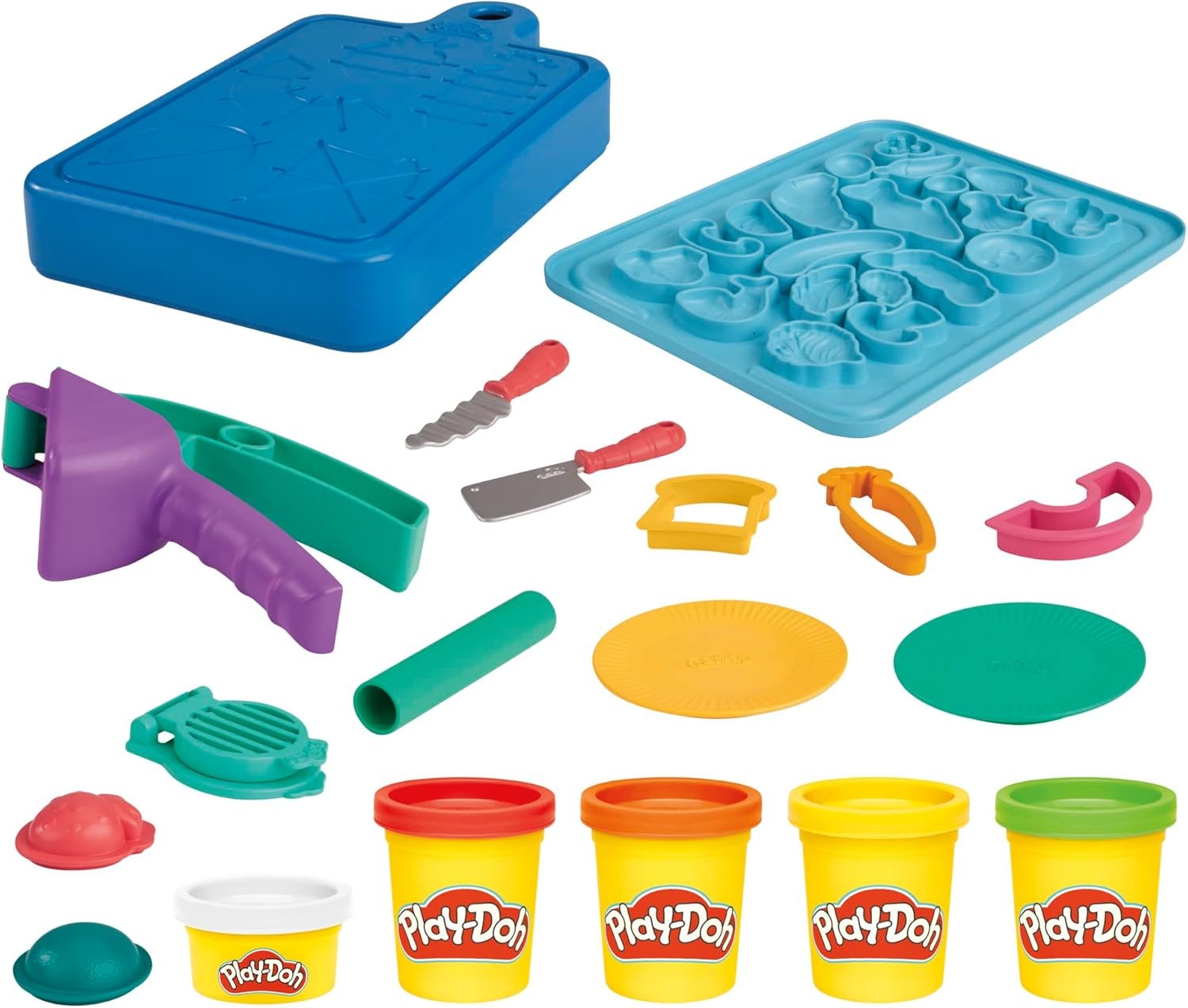 Play-Doh Little Chef Starter Set, Creative Kitchen Playset with 14 Accessories