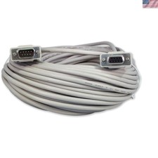 100 Foot DB9 9 Pin Serial / RS232 Male/Female Extension Cable