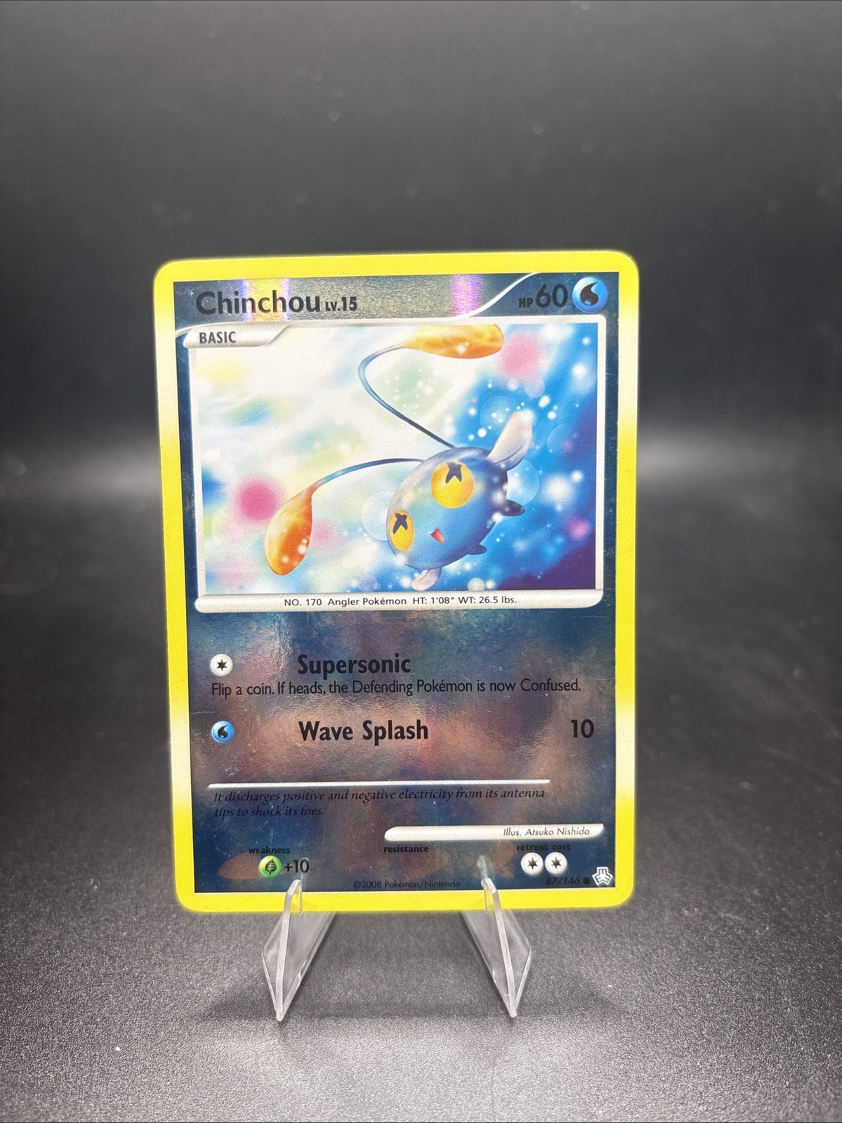 POKEMON Chinchou (87) #87/146 Reverse Holo Legends Awakened NM