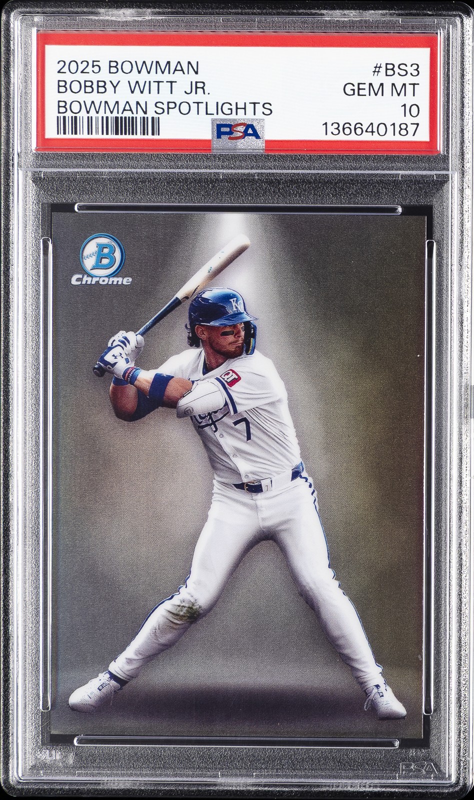 2025 BOWMAN BOWMAN SPOTLIGHTS #BS3 BOBBY WITT JR. PSA 10