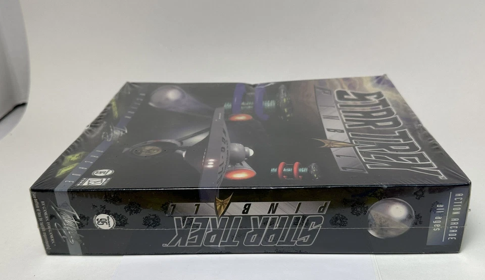 NEW! Star Trek Pinball (PC, Windows 95) Sealed Big Box Game Interplay - Image 3 of 4