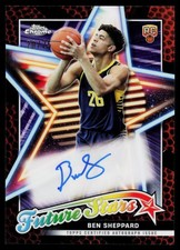 Ben Sheppard 2023-24 Topps Chrome Future Stars Autographs AU Indiana Pacers Auto