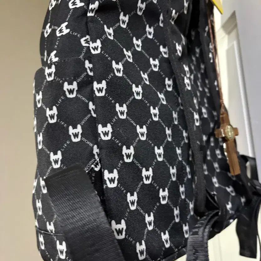 LifeWork Backpack - Stylish Logo Pattern, With Ke… - image 3