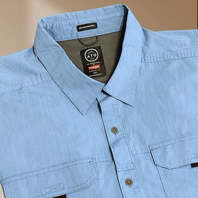 Wrangler ATG All Terrain Gear Mens 2XL Lightweight Dual Pocket in Front Detail