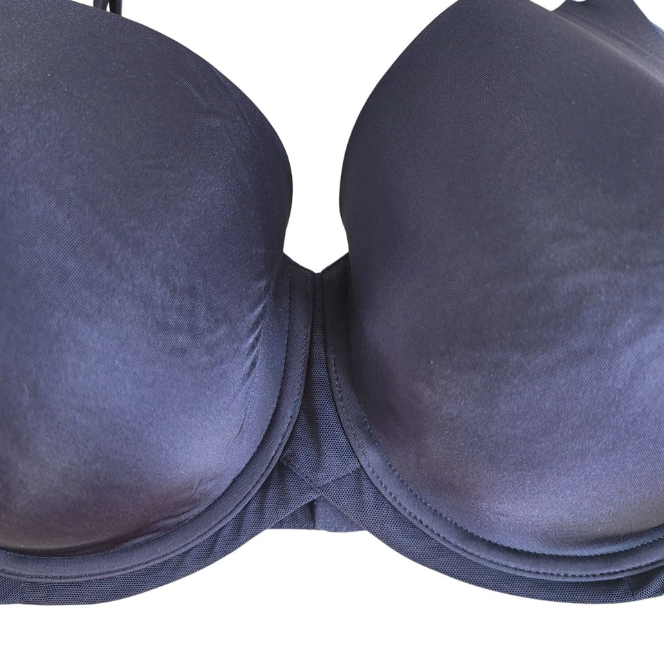 Wacoal Ultimate Side Smoother Underwire Bra Blue 38DDD Seamless Mold NWT #853281 - Image 4 of 4