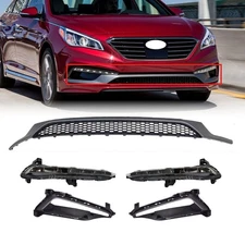 Front Lower Grille Fog Light DRL Set 5PCS For 2015-2017 Hyundai Sonata Sport
