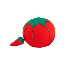 Large Tomato Pin Cushion Red and Green Sewing Decorative Strawberry 70mm x 56mm