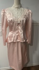 Vintage 1980s Caringe Court skirt set. size 12p