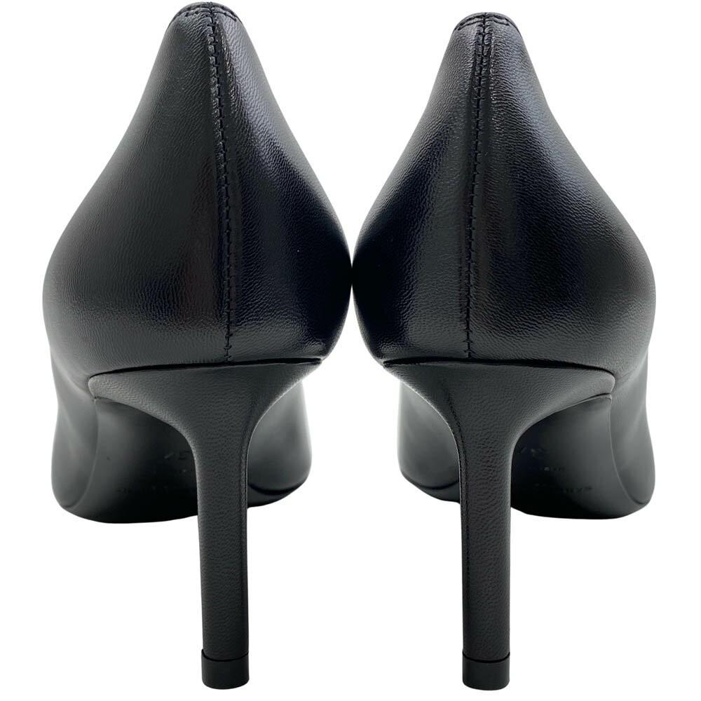 Saint Laurent Shoes Pumps Heel EU 37 US 7 Leather Black Authentic thumbnail 10