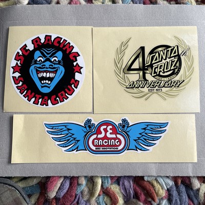 Santa Cruz 40th Anniversary SE RACING Collaboration Rare Sticker Set Sammler
