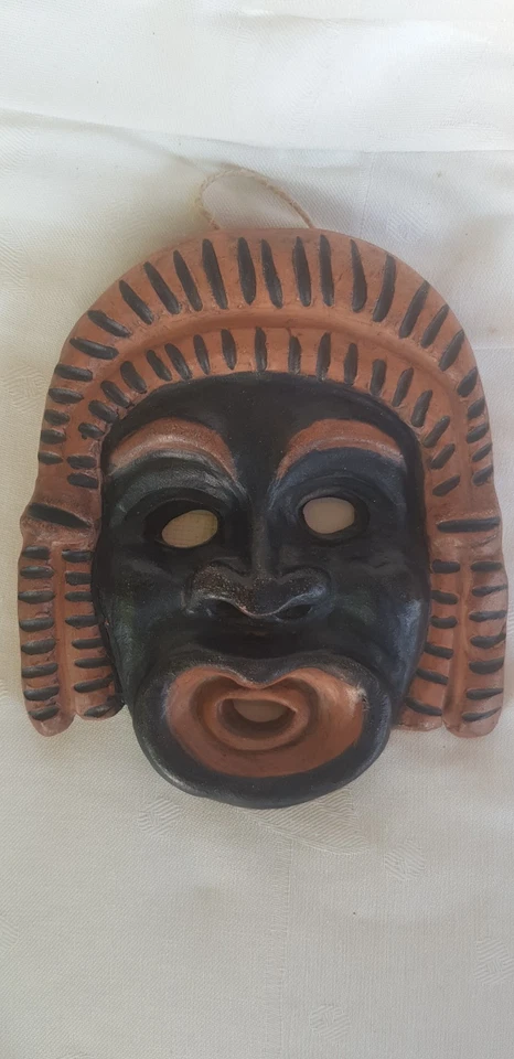 Wandmaske Keramik Kunsthandwerk WWII 1943 Unikat - Bild 1 von 4