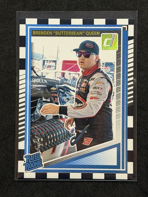 2025 Panini Donruss #95 Brenden Butterbean Queen Rated Rookie 1/1 Checkered Flag