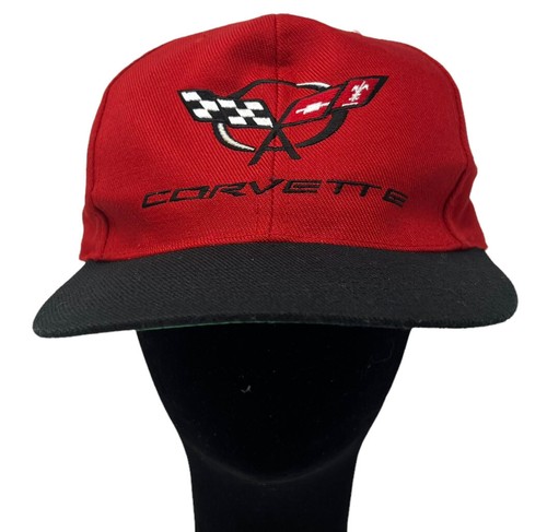 Chevy Corvette Red Snapback Hat Cap 
