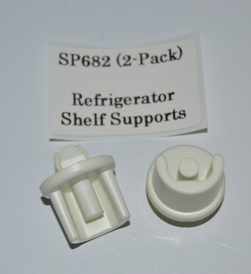 GEMLINE 2-PK REFRIGERATOR SHELF SUPPORT STUD Part# SP682 NEW- S&H