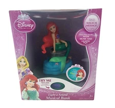 Disney Princess Light  Sound Musical Bank Ariel The Little Mermaid Discontinued