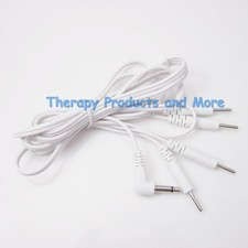 Electrode Lead Wire/Cable Connector 4-IN-1 3.5mm Plug w/4 - 2mm Pin Tips TENS