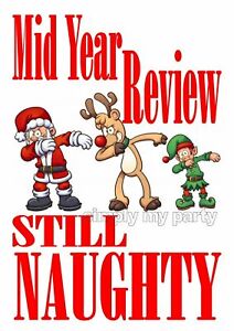 IRON ON TRANSFER Mid Year review Christmas in July Still Naughty DAB