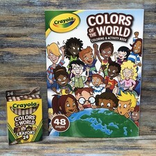 Crayola Colors of the World Set 24PK Crayons and Coloring Activity Book
