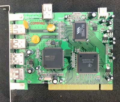 COMPAQ FIREWIRE/USB UT-20N2V3CP COMBO PCI HOST CARD MODEL CPQFWHC | eBay