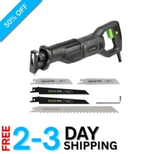 Powerful 120V 6.0 Amp Variable Speed Reciprocating Saw with Quick Change Chuck