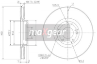2X Maxgear 19-1812 Bremsscheibe FüR Hyundai KIA