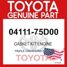 Genuine Toyota Gasket Kit Engine 04111-75D00 OEM