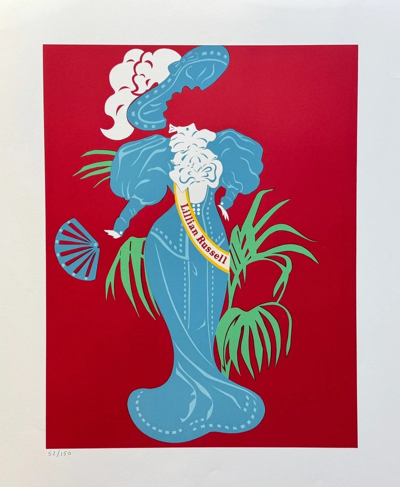 Robert Indiana LILLIAN RUSSELL 1977 Edición Limitada Litografía MADRE DE TODOS NOSOTROS Foto 3 de 4