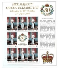 Bequia 2005 - $2.00 Queen Elizabeth II 80th Birthday - Sheetlet - MNH....Part 1