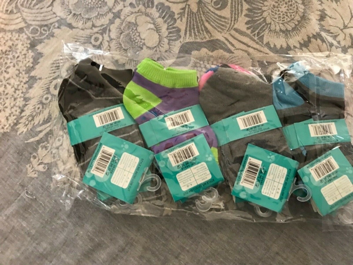 Mサイズ Toddler Kids socks low cut 12 pair fun colors size 4-6 for 2 to 5
