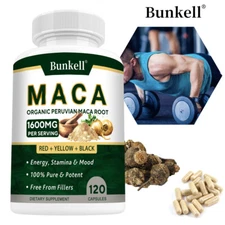 Organic Peruvian Maca Root Supplement - Increase Energy,Boost Libido & Stamina
