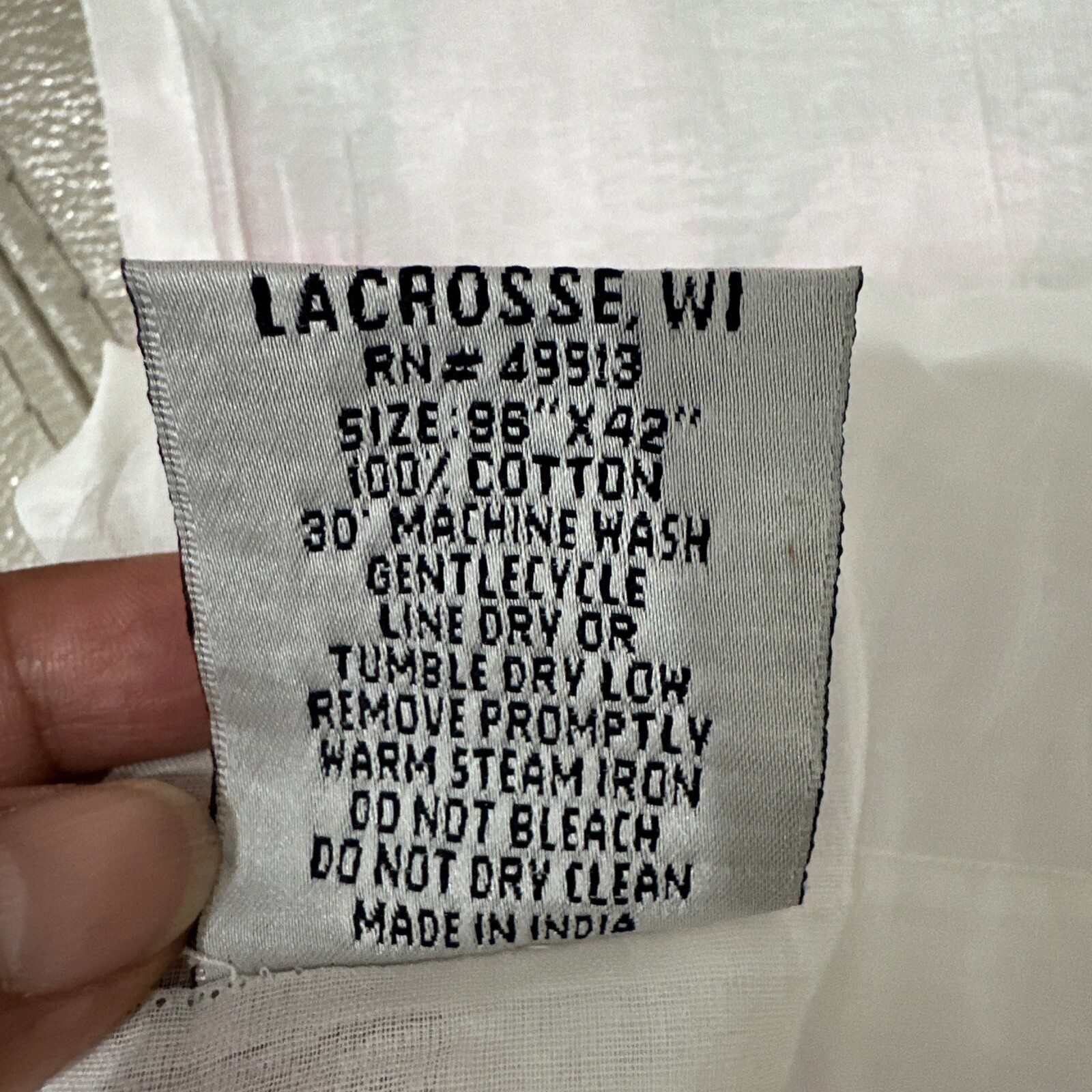 The Company Store Window Curtains 100% Cotton Vintage Beautiful 98”x42” 2 -pairs