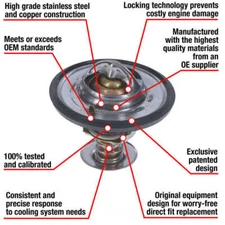 Engine Coolant Thermostat-Fail-safe Coolant Thermostat Motorad 7265-195