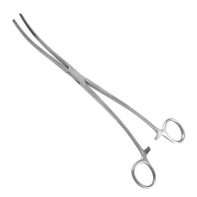 #ad Bozeman Sponge Forceps 10.5quot; Double Curved Serrated Tips One Large Ring $36.87
